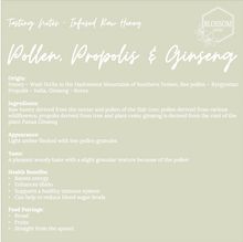 Load image into Gallery viewer, POLLEN, PROPOLIS, ROYAL JELLY AND GINSENG RAW INFUSION